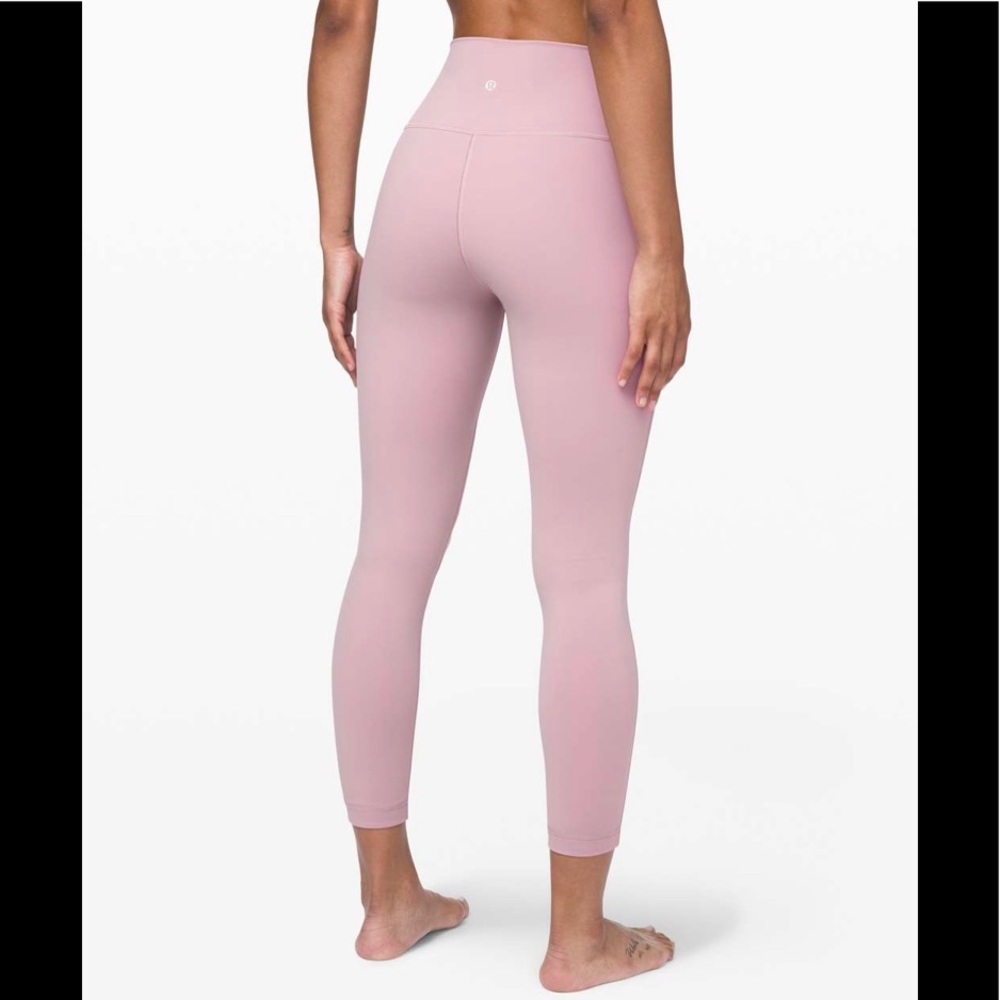 NWT Lululemon Wunder Under HR Tight Pink Taupe 25"